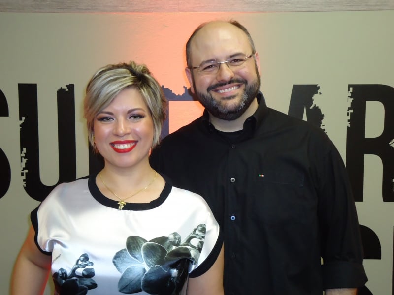 Julio Rabelo, presidente da Sociedade Hípica, com Márcia Dalbem e João Mazzaferro 