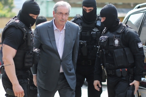 Eduardo Cunha foi preso preventivamente no dia 19, em Brasília, pela Polícia Federal, e levado para a Superintendência da PF, em Curitiba