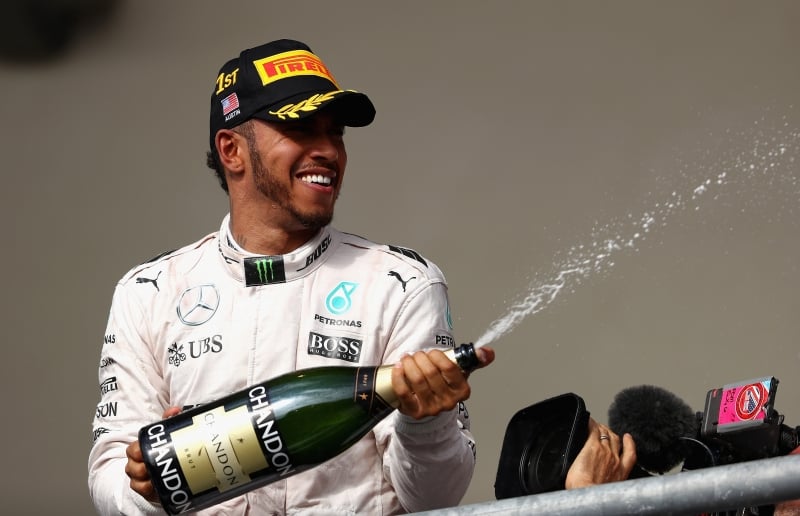 Hamilton foi o pole position e venceu a prova com facilidade