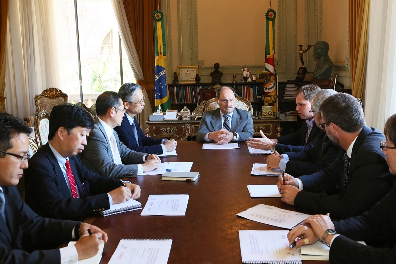 Empresários do Japão reuniram-se com o governador José Ivo Sartori