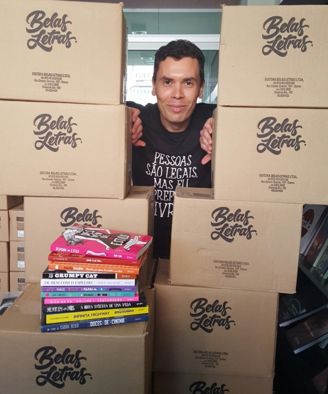 Gustavo, CEO da Belas Letras, considera que as hist&oacute;rias e os leitores cumprem papel social Foto: Fernanda La Cruz/Especial/JC