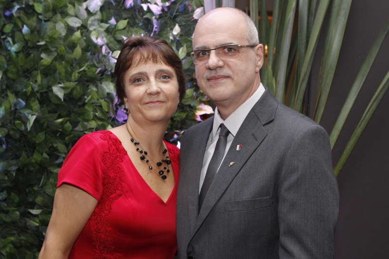 Laura Nunes e Luís Antônio Ribeiro, casal-presidente do Lindóia