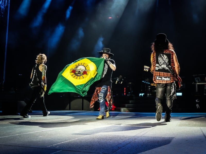 Banda veio a Porto Alegre com três membros de sua formação clássica: Duff, Axl e Slash