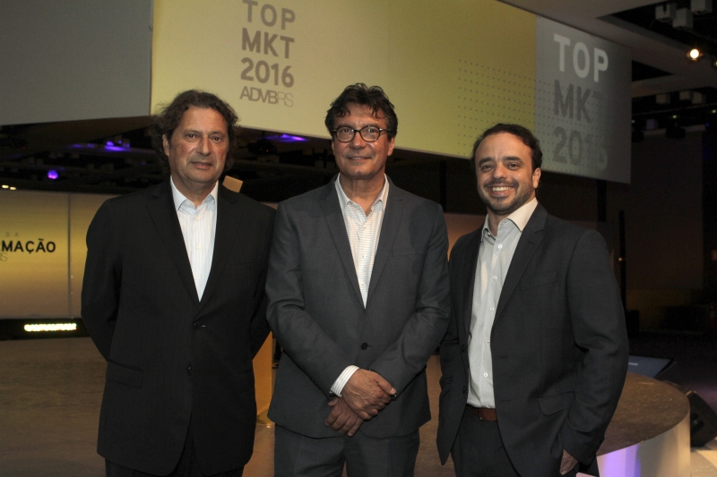 Alfredo Tellechea, Sérgio Maia e Alexandre Cruz na abertura do Fórum da Transformação 