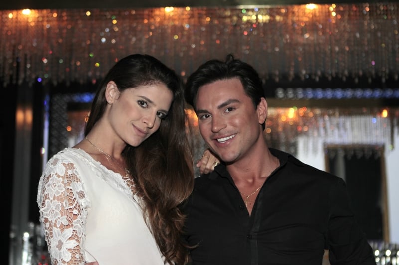 Paulo Ribas brindou com Naya Alencar seu aniversário no 300 Dining Room 