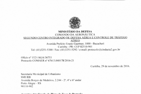 Documento do Comando da Aeronáutica