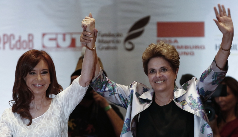 Dilma e Cristina participaram de seminário em São Paulo sobre a luta política na América Latina