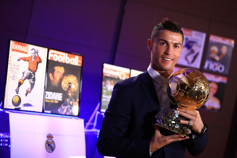 Grandes performances pelo Real Madrid e pela seleção portuguesa foram essenciais para a conquista do prêmio