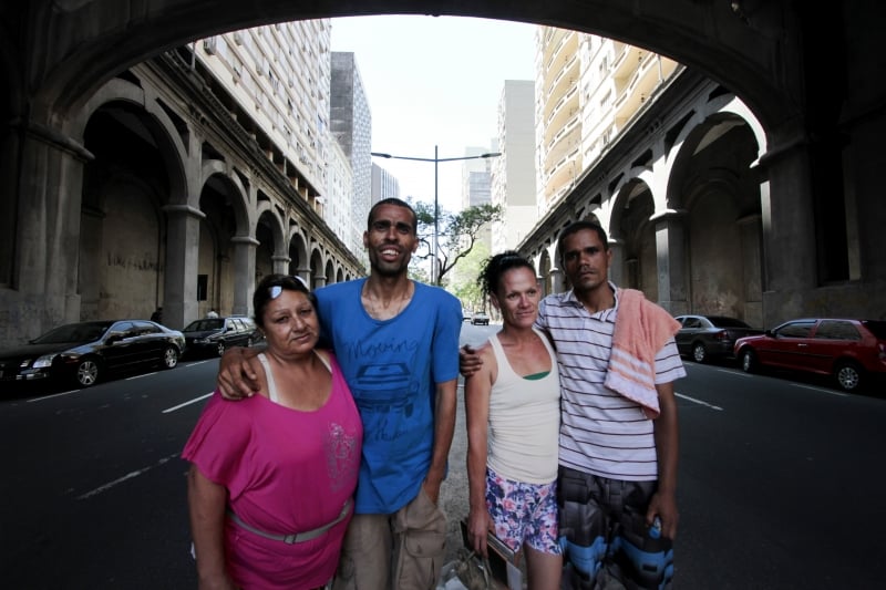 Doralice, Oliveira, Raquel e Luís Fernando foram os únicos que permaneceram no viaduto