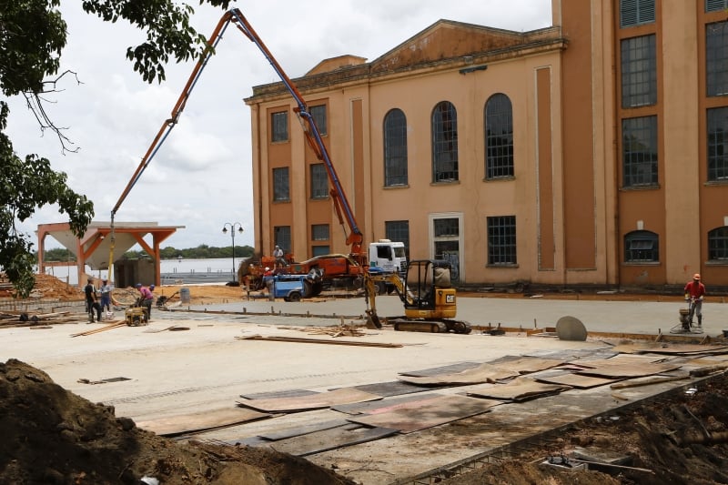 Primeira etapa da revitalização da orla já foi 65% finalizada