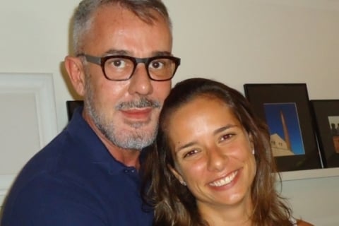 Ricardo Moro com a filha Antonia Spohr Moro