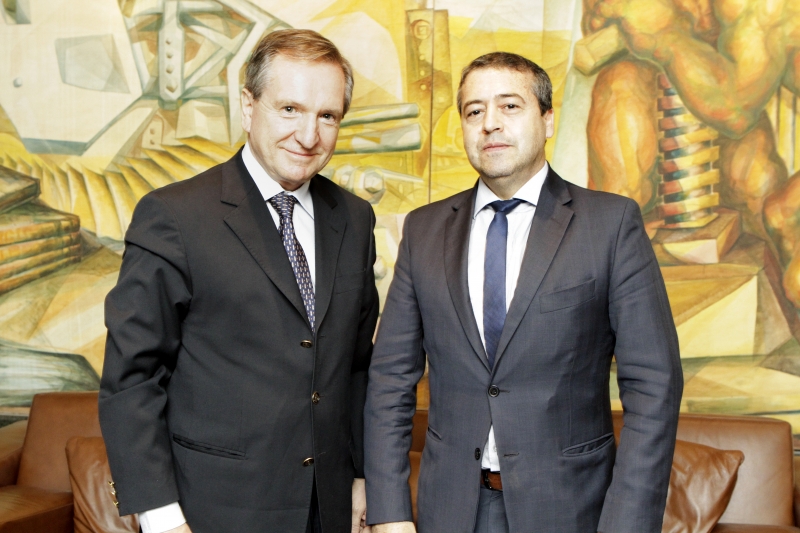 Diretor-presidente do JC, Mércio Tumelero recebeu o ministro, que inicia pelo Estado roteiro nacional 