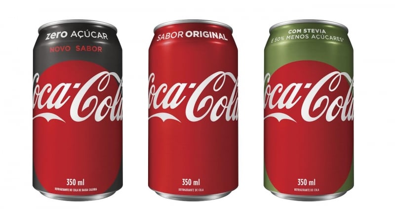  Coca-cola renova embalagens e fórmula da Coca Zero em 2017