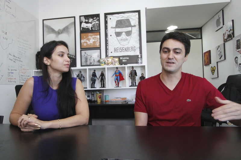 Juliana Bento Ferreira e Pedro Goidanich de Castro, CEOs do Joyz Foto: MARCELO G. RIBEIRO/JC