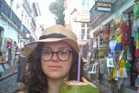 Nossa rep�rter sendo turista