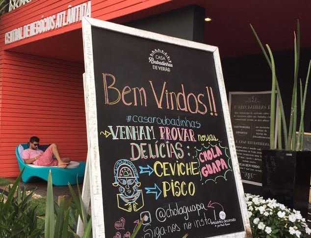 Cevicheria fica na Casa Roubadinhas de Ver&atilde;o, em Atl&acirc;ntida Foto: Chola Guapa Cevicheria/DIVULGA&Ccedil;&Atilde;O/JC 