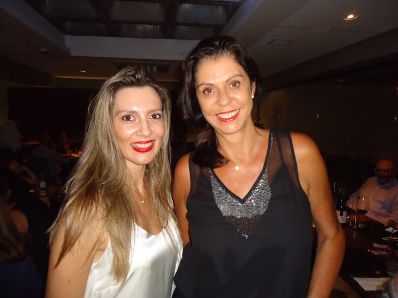 Luciana Kaufmann e Silvana Graeff no Eleven Dinner Room
