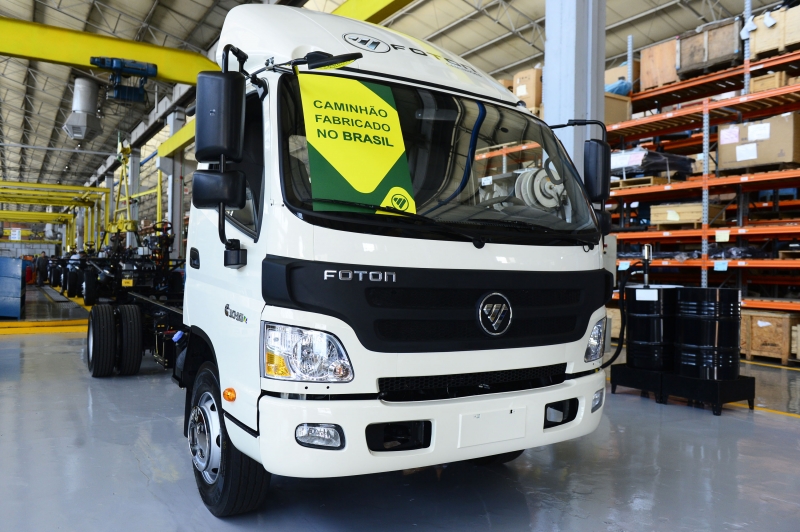 Caminhão Foton de 3,5 toneladas montado na Agrale em Caxias do sul vai ao mercado 