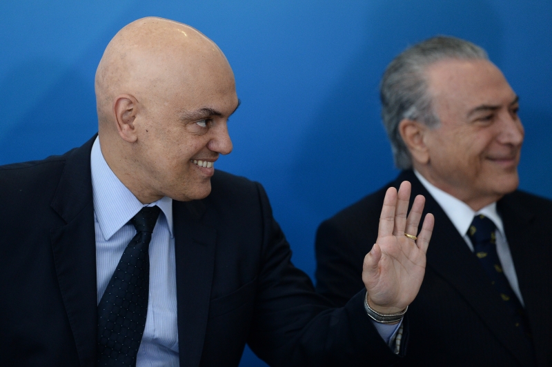 Moraes é o nome do governo para substituir o ministro Teori Zavascki