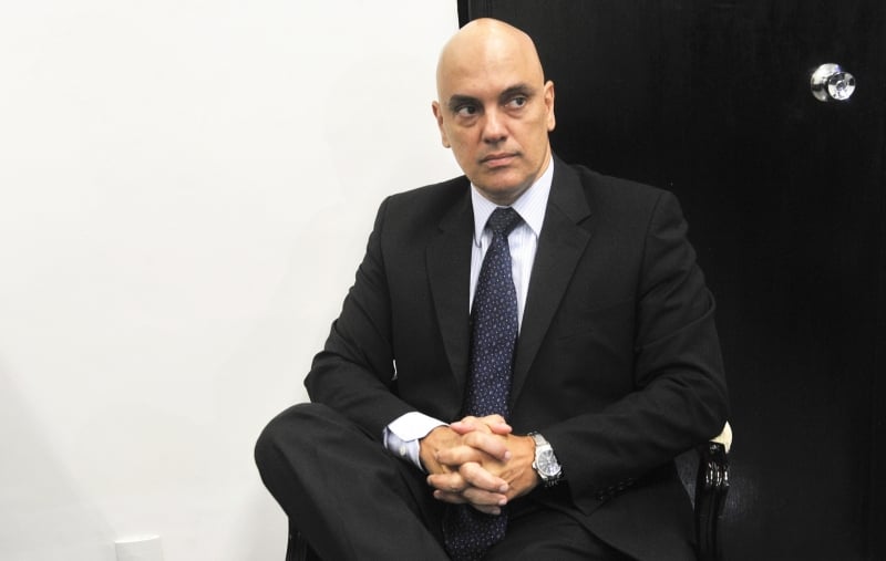 Moraes apresentou credenciais ao presidente do Congresso