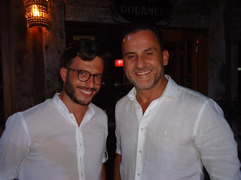Diego Pretto e Gelson Barth Prates no Bistrô Marina das Flores