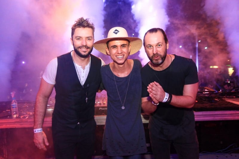 O DJ Illusionize entre a dupla Elekfantz comandaram a festa