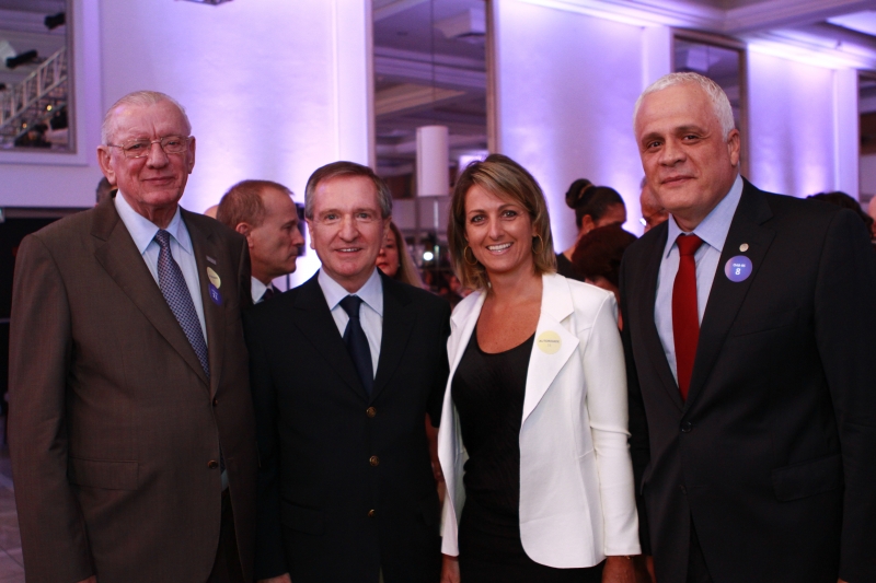 Heitor Müller, da Fiergs; Mércio Tumelero, diretor-presidente do JC; Simone Leite, da Federasul; e Ricardo Breier, da OAB-RS