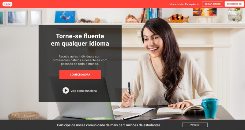O italki &eacute; uma plataforma para praticar idiomas entre diferentes nacionalidades Foto: REPRODU&Ccedil;&Atilde;O/JC