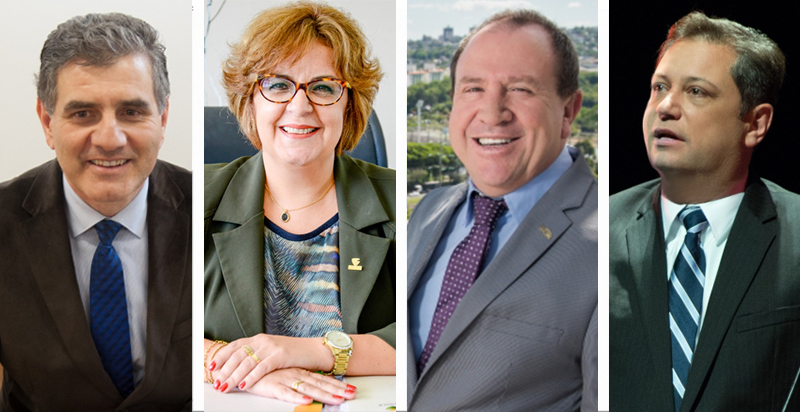  Odacir Gracioli (UCS), Inajara Vargas Ramos (Feevale), Ir. Evilázio Teixeira (Pucrs) e o Professor Richard Lucht discorrem sobre a relevância da tecnologia nos processos de aprendizagem