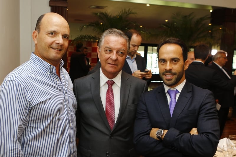 Paulo Afonso Feijó, Luiz Henrique Hartmann e Eduardo Fernandez, presidente do Lide-RS