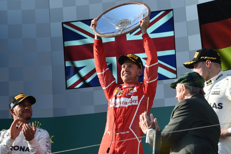 Ferrari voltou a subir ao ponto mais alto do pódio, com a vitória de Vettel no GP da Austrália