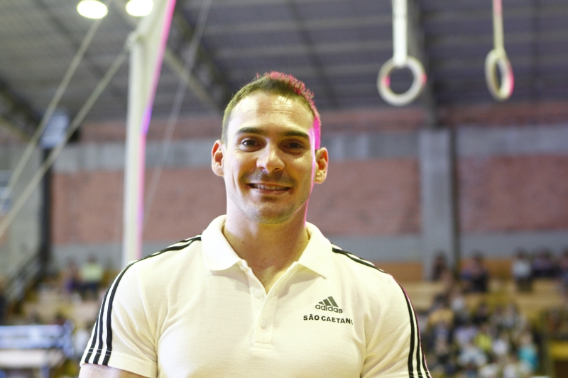 Arthur Zanetti na reinauguração do Ginásio de Ginástica da Sogipa