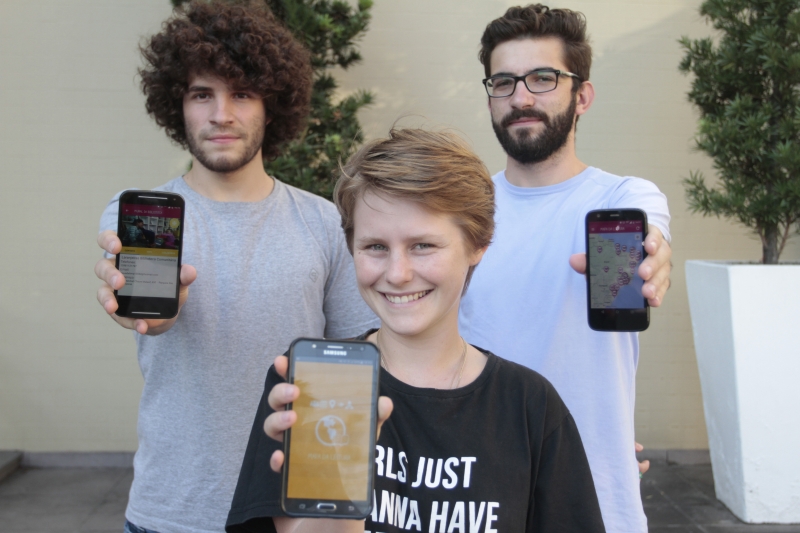 Entrevista com Tairon Coelho, Yasmin Wink e Guilherme Donada, sobre o aplicativo Mapa de Leitura, que visa conectar bibliotecas comunit&aacute;rias pelo Brasil. Foto: JONATHAN HECKLER/JC