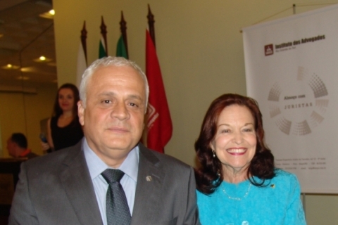  Ricardo Breier, presidente da OAB/RS, palestrou no almo&ccedil;o do Iargs, liderado por Sulamita Santos Cabral, no Plaza S&atilde;o Rafael