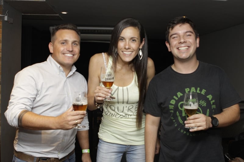 Lisandro Brandão, Clarice Fontanari e Matheus Stol no Duplex 312