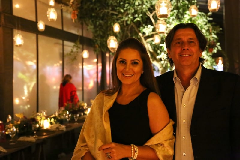 Alessandra Bianchi e Nelson Bastos Pinto no casamento de Marcela Witt e Nelson Pinto Neto na Estância Paineiras, em Uruguaiana 