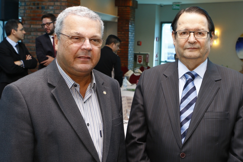 Humberto Canudo e Nelson Lídio Nunes no almoço no Sheraton Hotel 