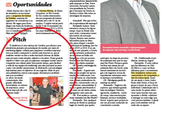 &Uacute;ltima se&ccedil;&atilde;o pitch foi publicada no dia 4 de maio Foto: /REPRODU&Ccedil;&Atilde;O/JC