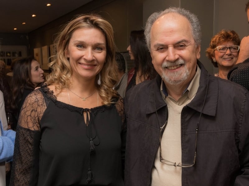 Carina Nieto e Britto Velho na comemoração dos 30 anos da Nieto Galeria