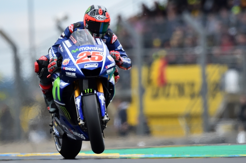 Viñales na sua moto Movistar Yamaha conquista a pole position no Grande Prêmio da França