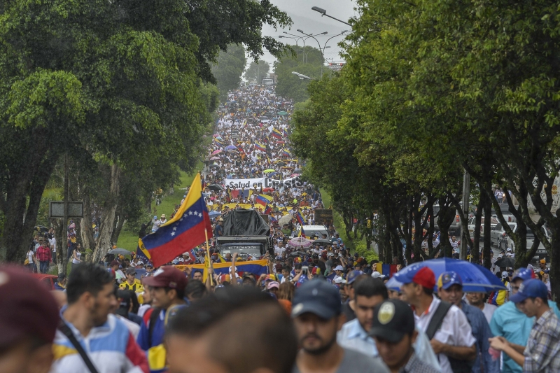 Em San Cristobal, multidão tomou as vias contra o presidente