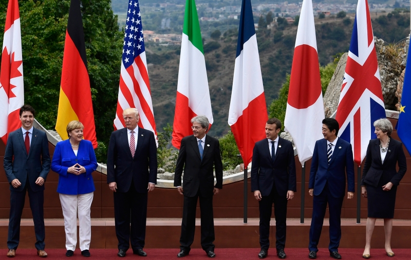 Principais líderes mundiais se reuniram em Sicília, na Itália, para debater assuntos como terrorismo e clima