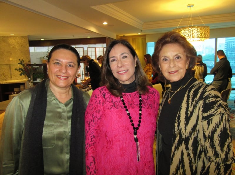 Solange Minassian Scholz, gerente-geral do Sheraton, com Tania Bian e Vera Schneider
