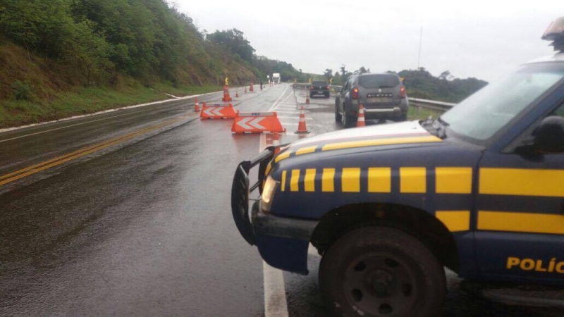 PRF monitora a situação em Marcelino Ramos, na divisa com Santa Catarina
