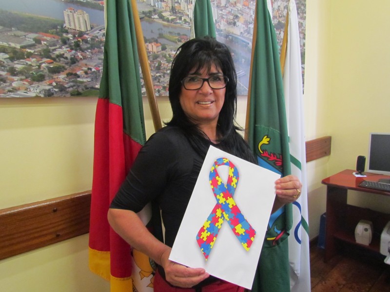 Edite Rodrigues Lisboa em ação da Câmara dos vereadores de São Leopoldo