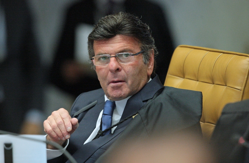 Ministro Luiz Fux durante sessão do STF