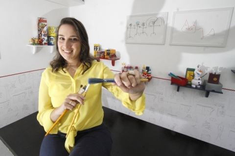 As fotografias desta mat&eacute;ria foram feitas no StARTE Lab, outro espa&ccedil;o que Kellu mant&eacute;m com oficinas para crian&ccedil;as, no bairro Bela Vista
