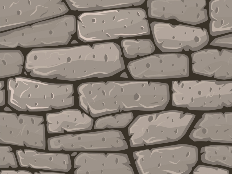 Seamless cartoon stone texture. Vector illustration. Foto: br.freepik