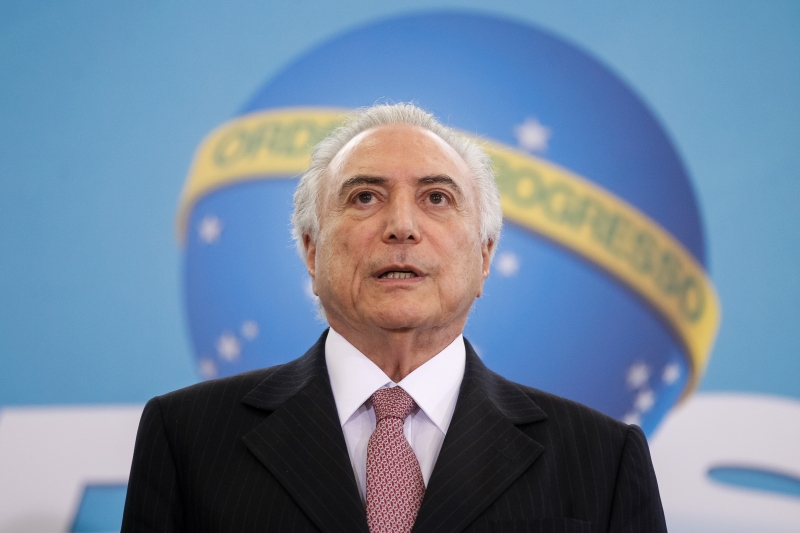 O presidente Michel Temer disse que tem orgulho de presidir o Brasil 