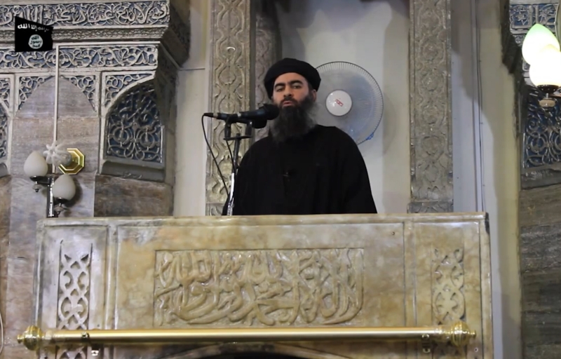 Morte de Abu Bakr al-Baghdadi (na foto em imagem divulgada de 2014), foi anunciada pela OSDH